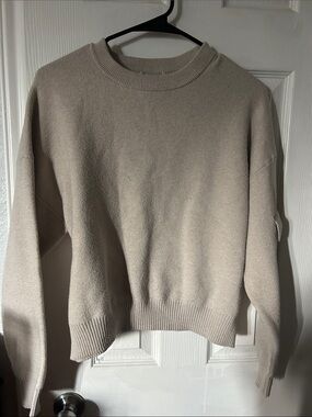 Worthington Neutral Crewneck Sweater in Light Beige